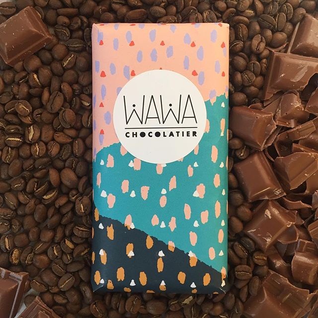 A wrapped chocholate bar on a bed of coffee beans. End result: the collaboration bar is the seventh in the Wawa range. PIC: Supplied
